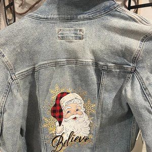 Santa clause Christmas Jean Jacket